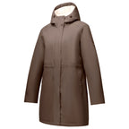 Regatta Womens Waterproof Insulated Jacket With Fleece-Lined Hood & Adjstable Shockcord Waist (Size 20) - Brown_8825889_8