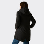 Regatta Womens Waterproof Insulated Jacket With Fleece-Lined Hood & Adjstable Shockcord Waist (Size 12) - Black_8825890_7