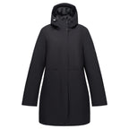 Regatta Womens Waterproof Insulated Jacket With Fleece-Lined Hood & Adjstable Shockcord Waist (Size 14) - Black_8825891
