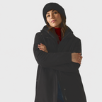 Regatta Womens Waterproof Insulated Jacket With Fleece-Lined Hood & Adjstable Shockcord Waist (Size 16) - Black_8825897_2