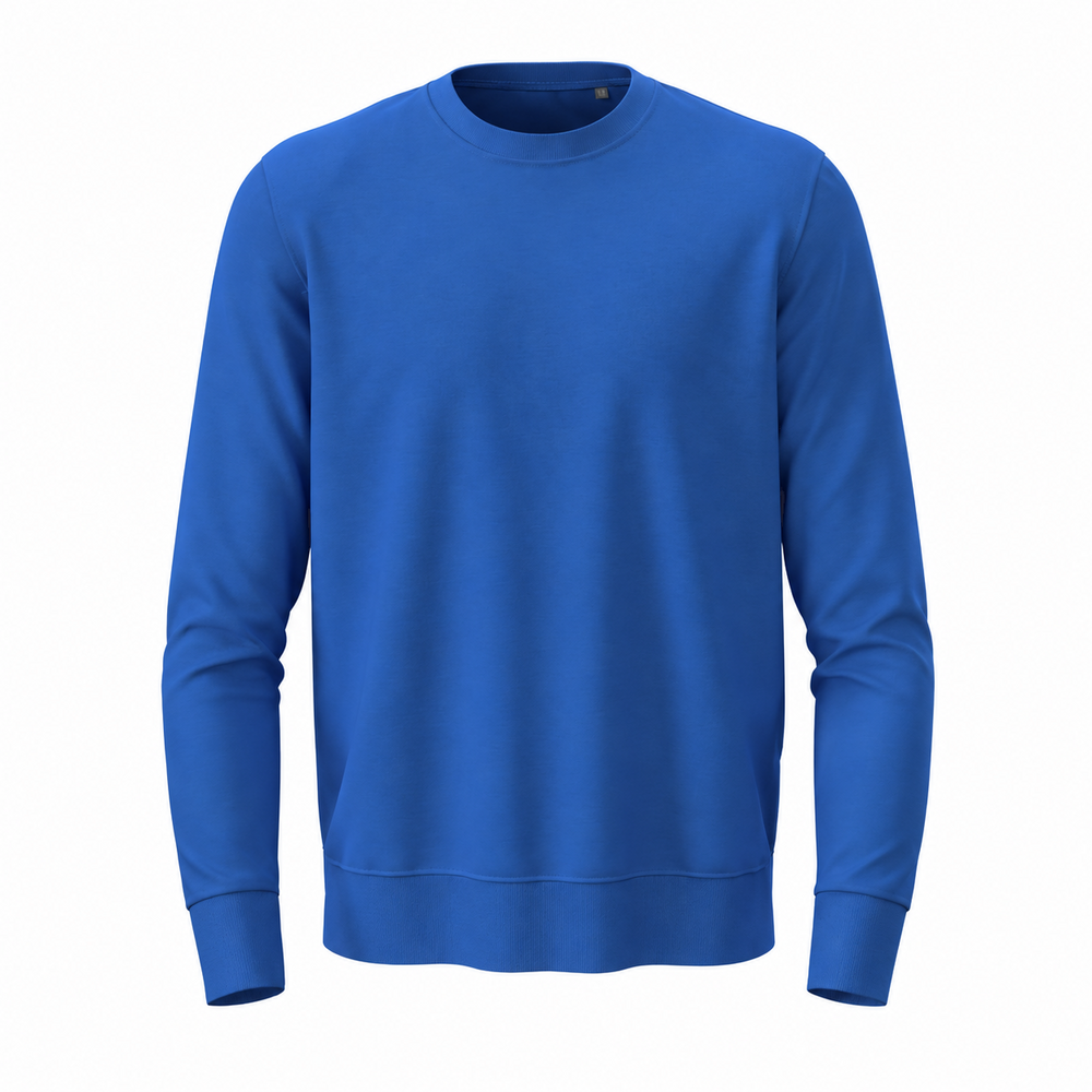 Stedman Classic Cotton-Blend Crew Neck Sweatshirt with Fleece-Lining (Size L) - Bright Royal_8826663