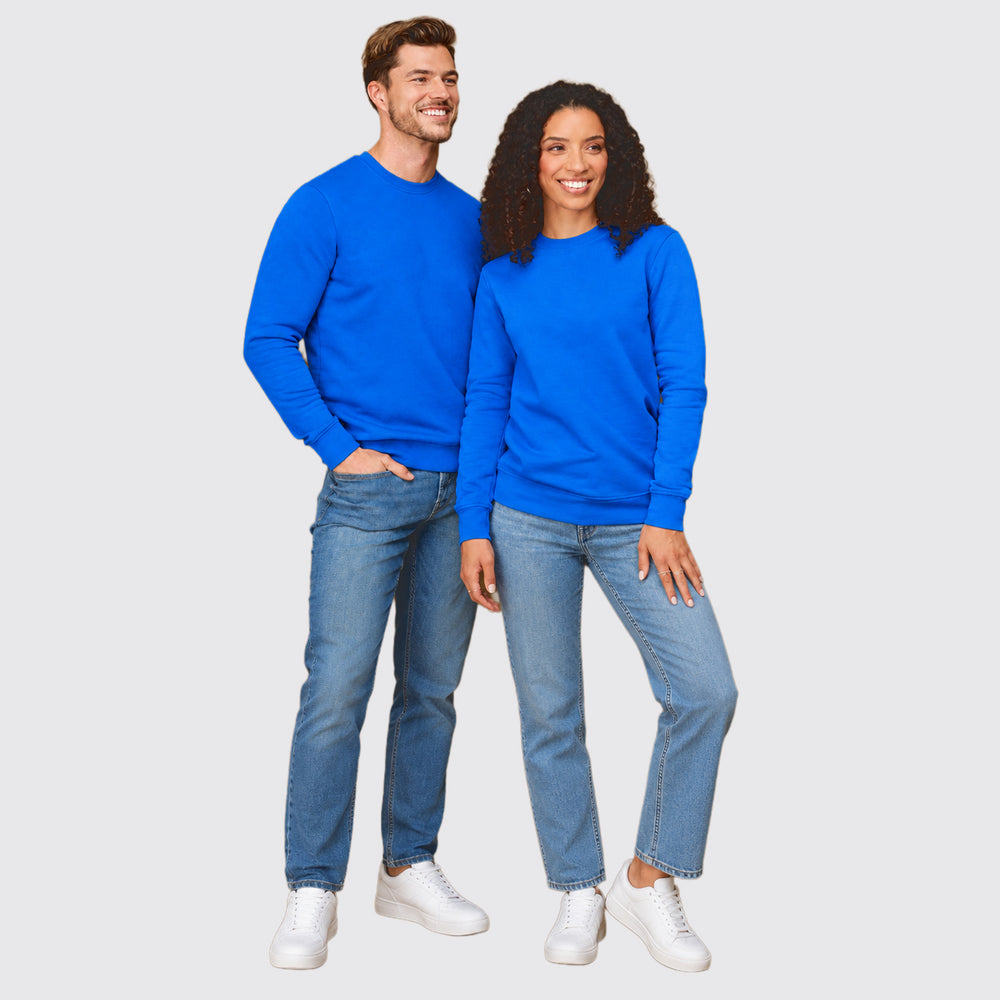 Stedman Classic Cotton-Blend Crew Neck Sweatshirt with Fleece-Lining (Size L) - Bright Royal_8826663_1