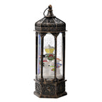 LED Mini Snowman Decorative Christmas Lantern - Black_8837770