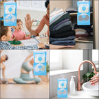 HOMESMART - Set of 5 Hanging Dehumdifier Bag, Frangrance Free, 220g Calcium Chloride per Bag, Hanging Hook_8922749_5