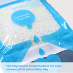 HOMESMART - Set of 5 Hanging Dehumdifier Bag, Frangrance Free, 220g Calcium Chloride per Bag, Hanging Hook_8922749_7