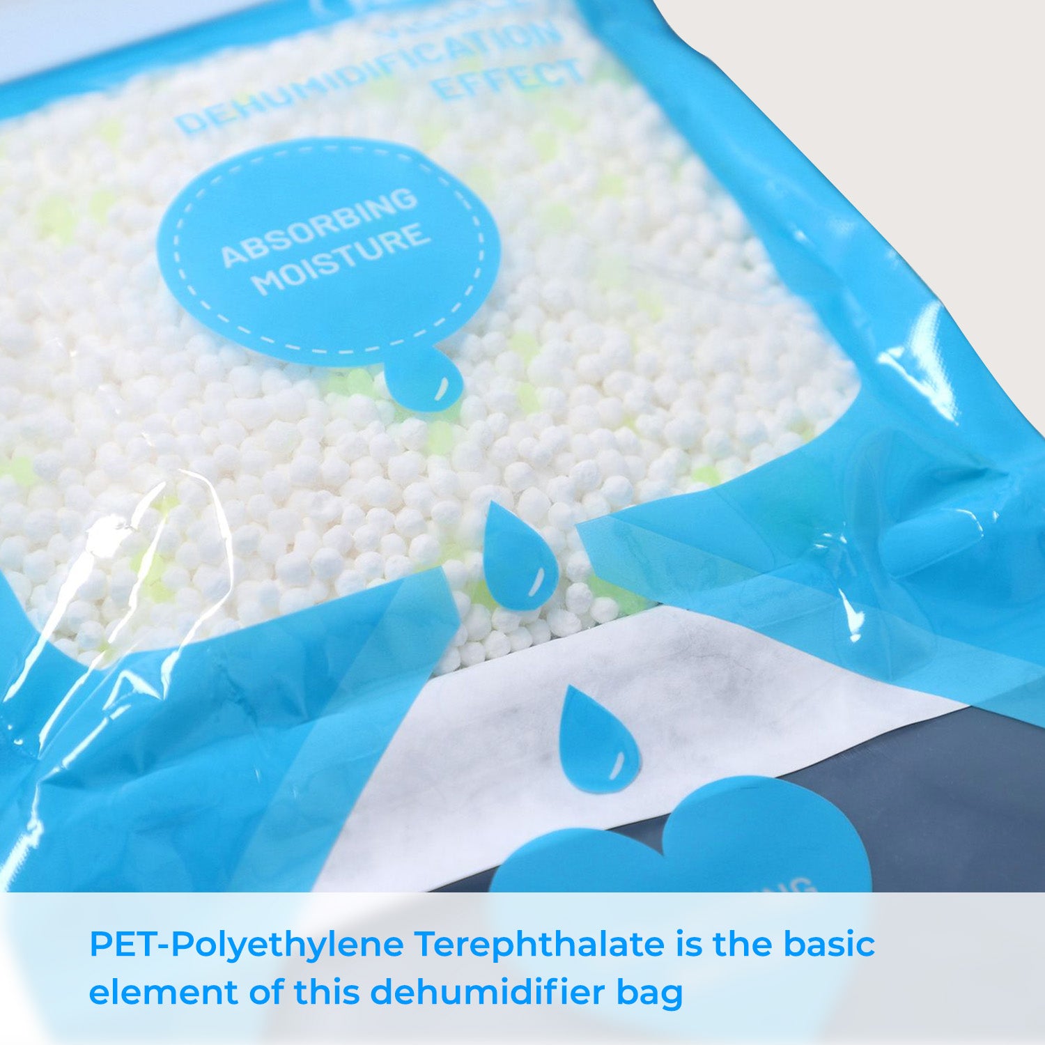 HOMESMART - Set of 5 Hanging Dehumdifier Bag, Frangrance Free, 220g Calcium Chloride per Bag, Hanging Hook_8922749_7