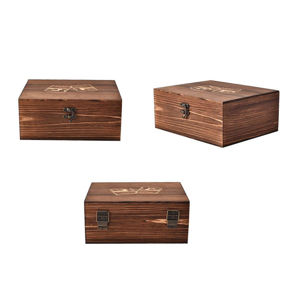 Whiskey Granite Stones and 2 Glasses Gift Set - Brown_8927949_4