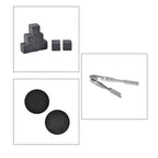Whiskey Granite Stones and 2 Glasses Gift Set - Brown_8927949_5