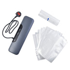 Money Saving Homesmart Automatic Vacuum Sealer Machine For Food Preservation with 30 Pcs Vacuum Bags (220-240v) - Grey