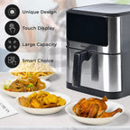 8L Digital Non-Stick Air Fryer (Reheat, Bake, Roast & Many More) (Power 1800W) - Black