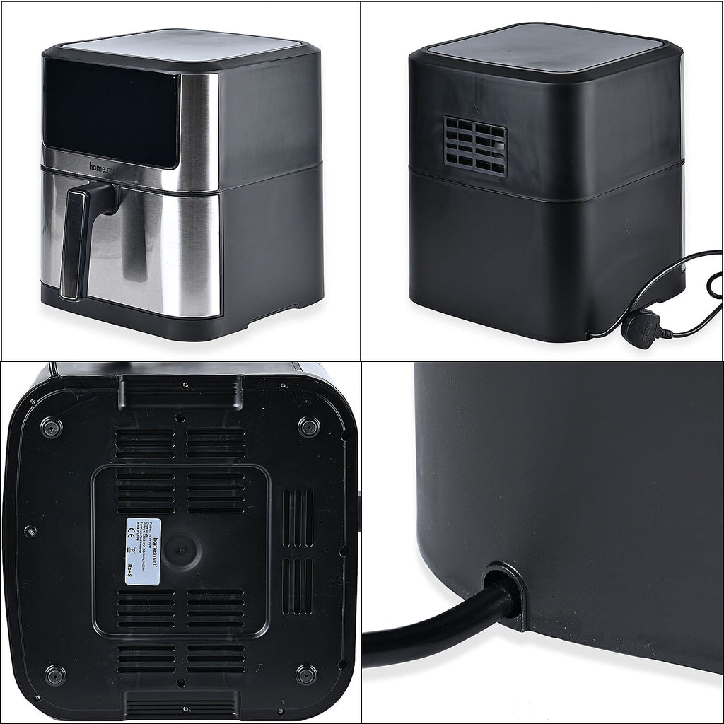 8L Digital Non-Stick Air Fryer (Reheat, Bake, Roast & Many More) (Power 1800W) - Black