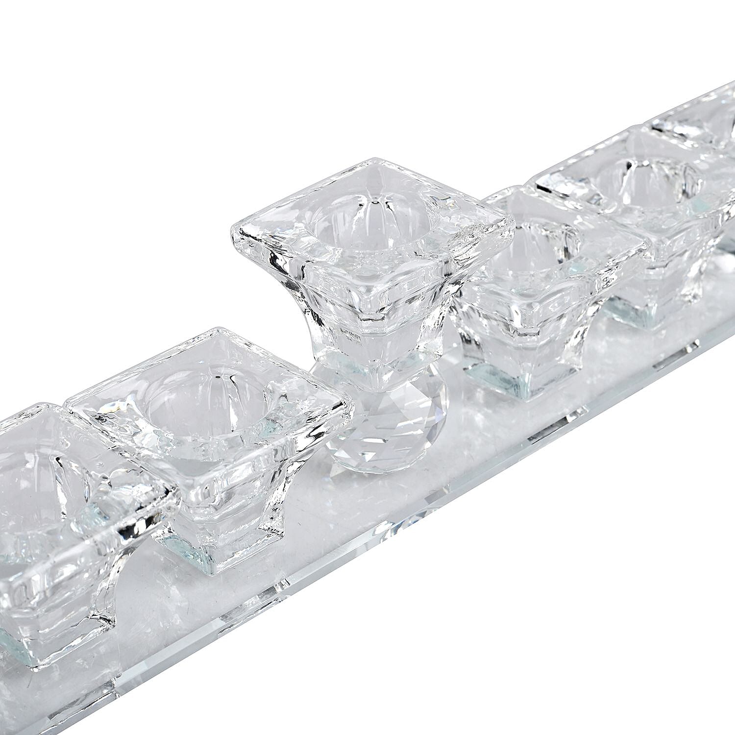 9 Head Candle Holder - Glass