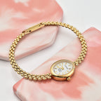 LUXORO 9K Yellow Gold Swiss Movt. Water Resistant Watch in Panther Chain Strap (Size - 7 - 7.5) Gold Wt. 10.31 Gms.