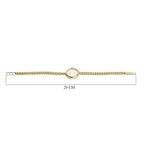 LUXORO 9K Yellow Gold Swiss Movt. Water Resistant Watch in Panther Chain Strap (Size - 7 - 7.5) Gold Wt. 10.31 Gms.