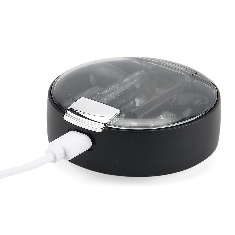AEMAi-PRO45 Bluetooth V5.3 Earphones - 4-5 Hour Talk Time, 13mm Titanium Speaker - Type-C Charging - Black