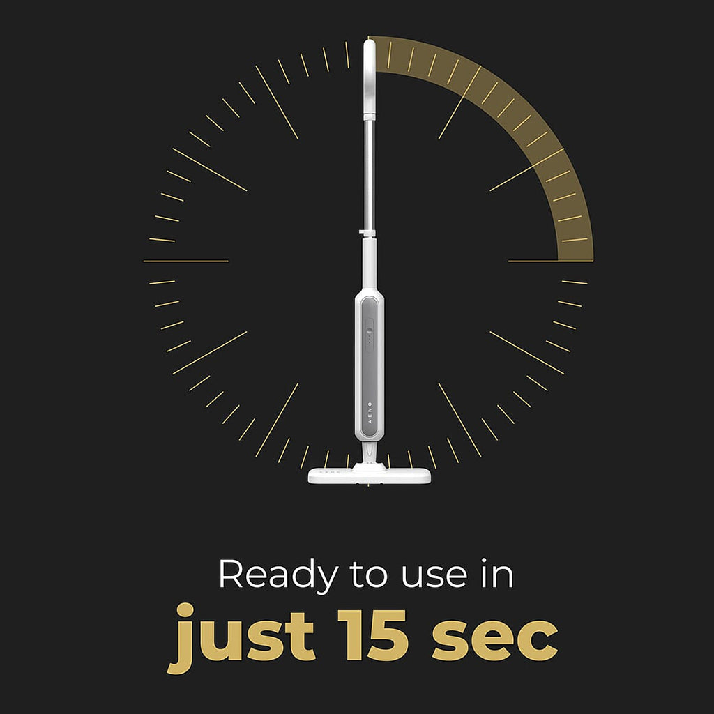 One Time closeout - AENO Steam Cleaner - 7  nozzles,2 nylon brushes, a brass brush, a crevice brush, a jet nozzle, a squeege 130 Degree C kills 99.9% bacteria
