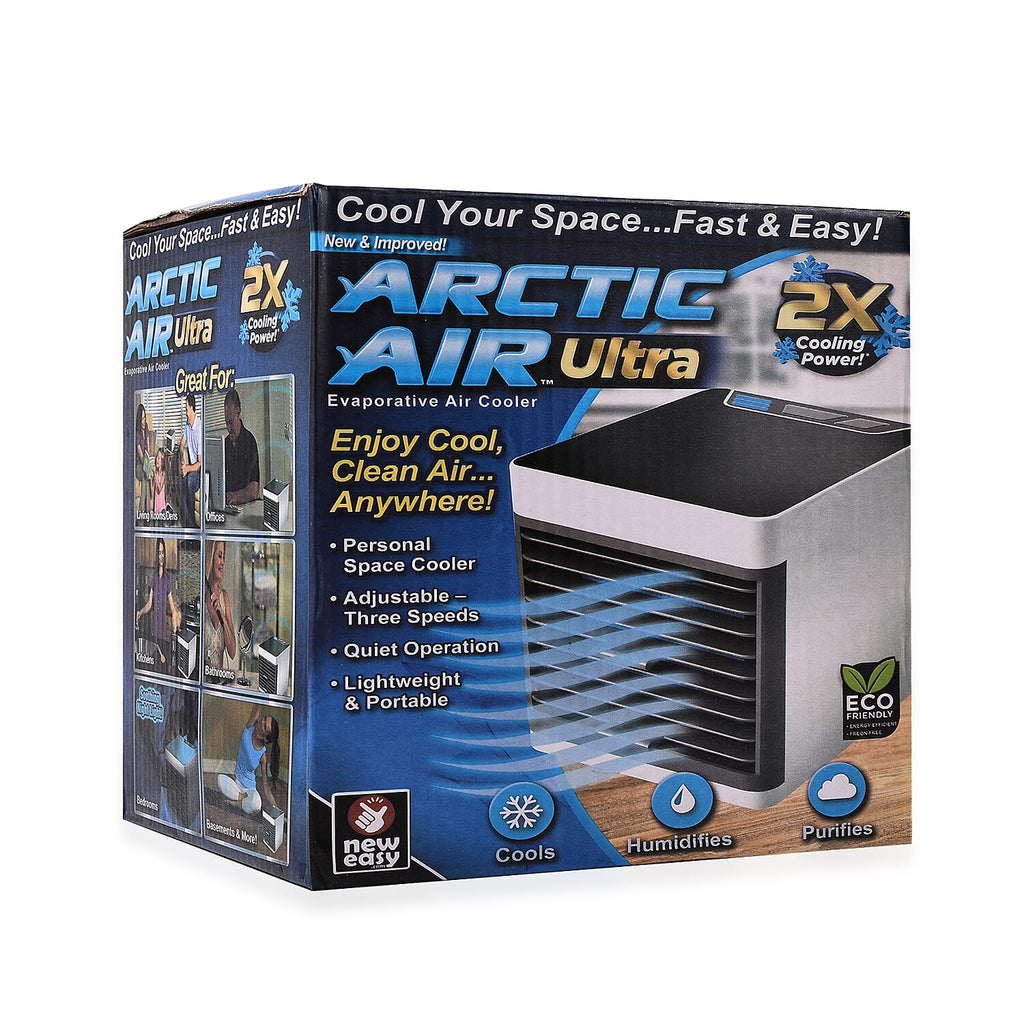 ARCTIC AIR Ultra Cooler with 3 Speeds and LED Night Light - Cools, Humidifies - Purifies the Air