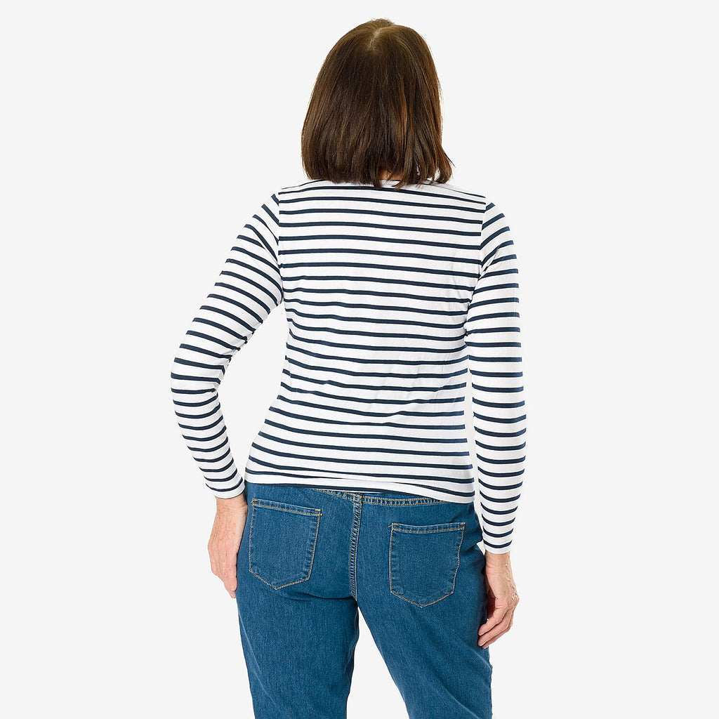 AVON 100% Cotton Long Sleeve TShirt (Size 16 to 18) - Blue