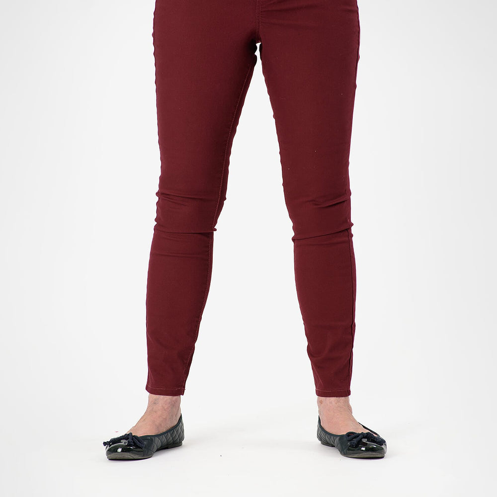 AVON Cotton Jegging - Burgundy (Size 8 - 10)