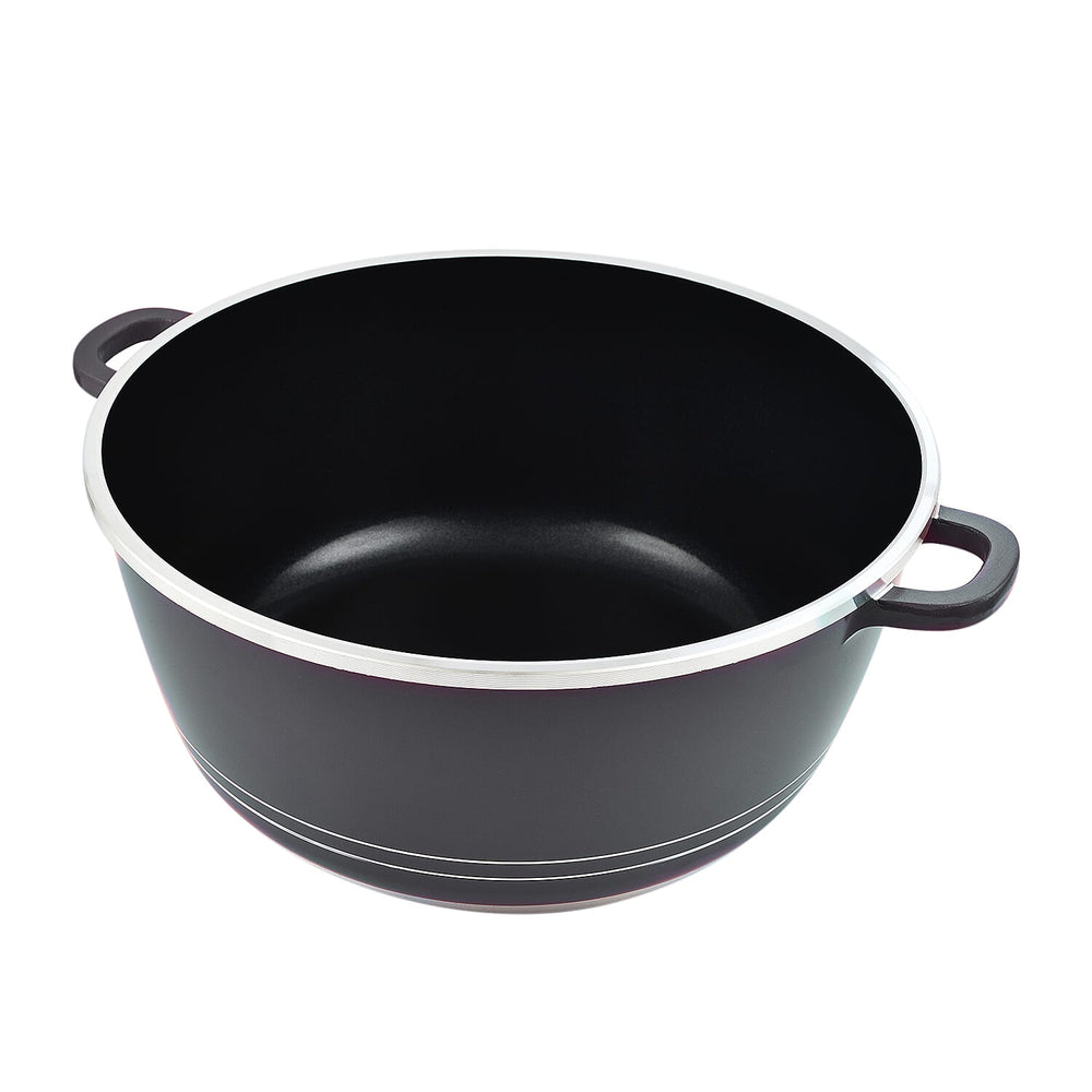 10 Piece Set - Pan and Lid Set, Ceramic non-stick, Die-cast (32cm, 30cm, 28cm, 24cm, 20cm) - Grey