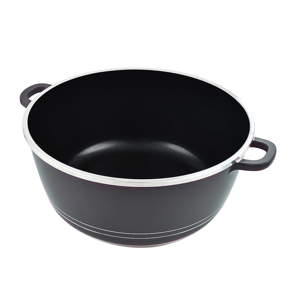 10 Piece Set - Pan and Lid Set, Ceramic non-stick, Die-cast (32cm, 30cm, 28cm, 24cm, 20cm) - Grey