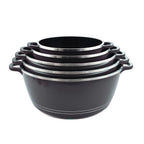 10 Piece Set - Pan and Lid Set, Ceramic non-stick, Die-cast (32cm, 30cm, 28cm, 24cm, 20cm) - Grey