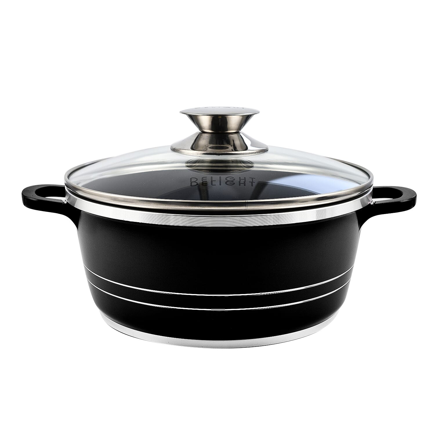 Last in Stock Deal- 10 Piece Set - Pan and Lid Set, Ceramic non-stick, Die-cast (32cm, 30cm, 28cm, 24cm, 20cm) - Black