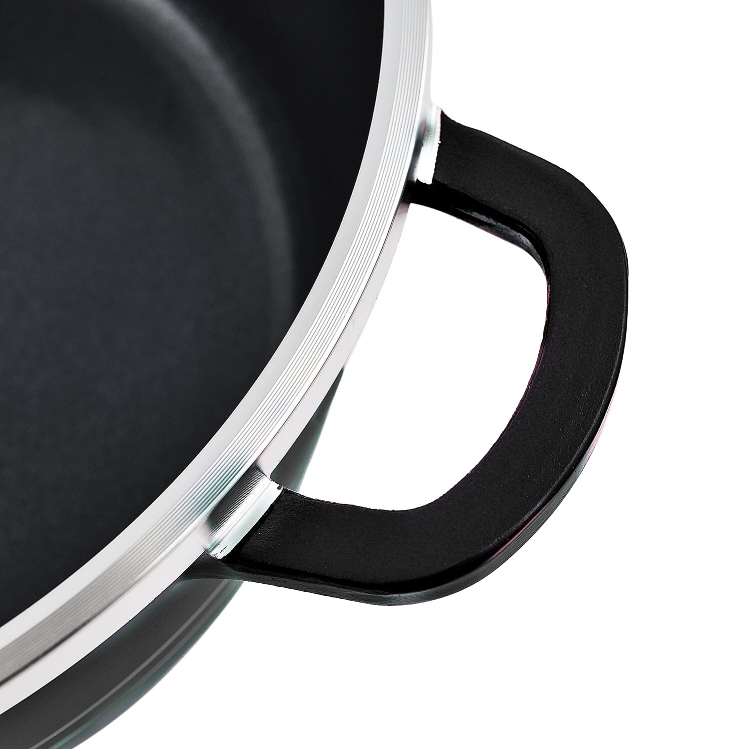 Last in Stock Deal- 10 Piece Set - Pan and Lid Set, Ceramic non-stick, Die-cast (32cm, 30cm, 28cm, 24cm, 20cm) - Black