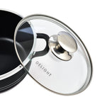 Last in Stock Deal- 10 Piece Set - Pan and Lid Set, Ceramic non-stick, Die-cast (32cm, 30cm, 28cm, 24cm, 20cm) - Black