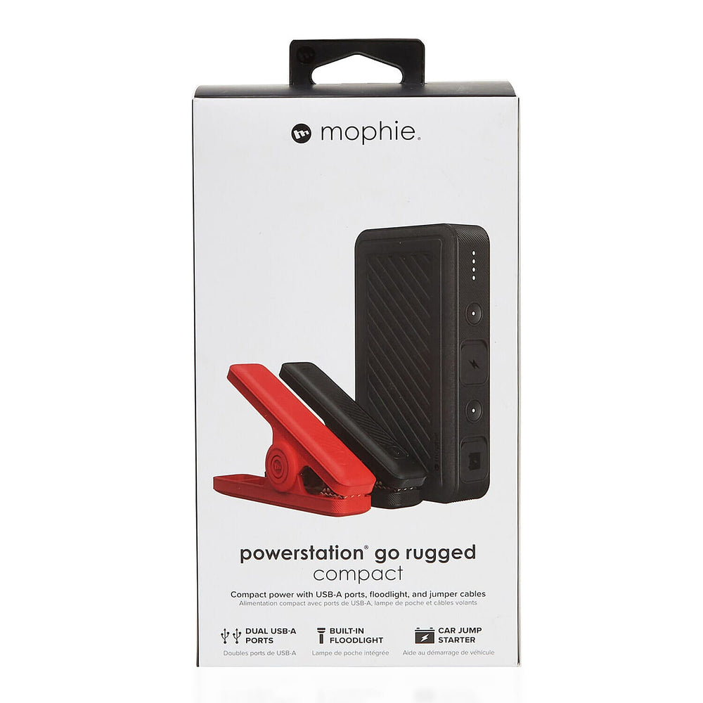 MOPHIE Powerstation Go Rugged Compact, Powerbank - Torch - Black