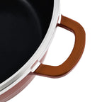 10 Piece Set - Pan and Lid Set, Ceramic non-stick, Die-cast (32cm, 30cm, 28cm, 24cm, 20cm) - Copper