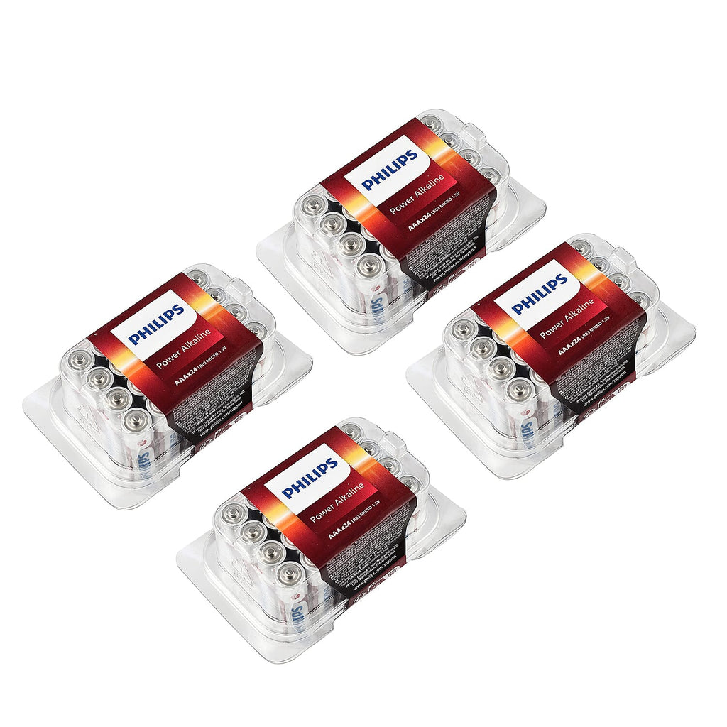Set of 24- Philips 3 X Extra Power Alkaline Batteries - AAA
