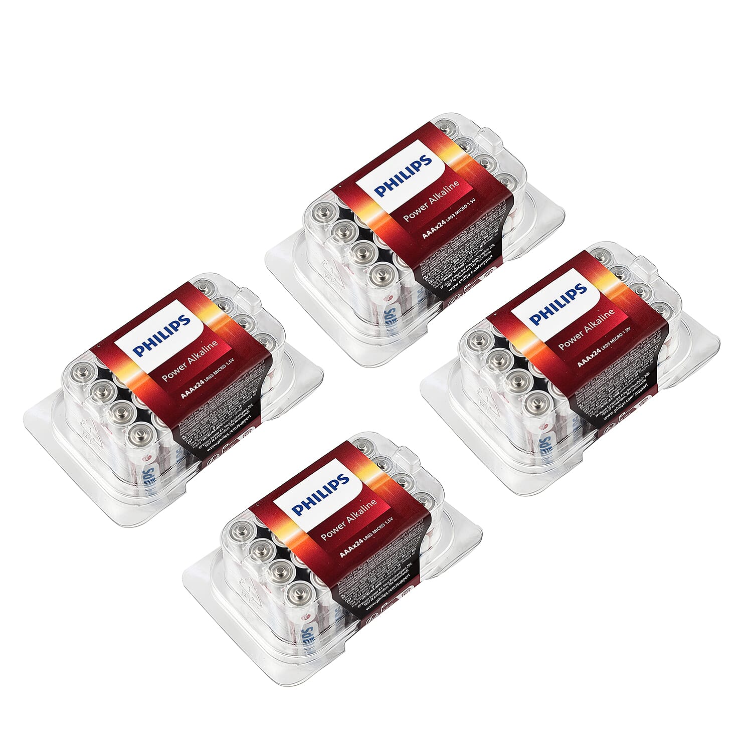 Set of 24- Philips 3 X Extra Power Alkaline Batteries - AAA