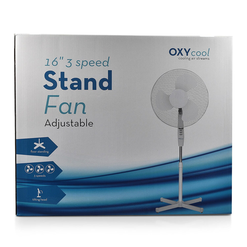 Oxycool 3-Speed Stand Fan - 16in