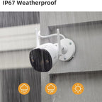 Imou Bullet 2S 2MP Pro Outdoor Smart Security Camera - Full HD 1080p Resolution. Motion Detection. Spotlight and Siren. Weather Resistant. 2 Way Audio. Cloud Storage