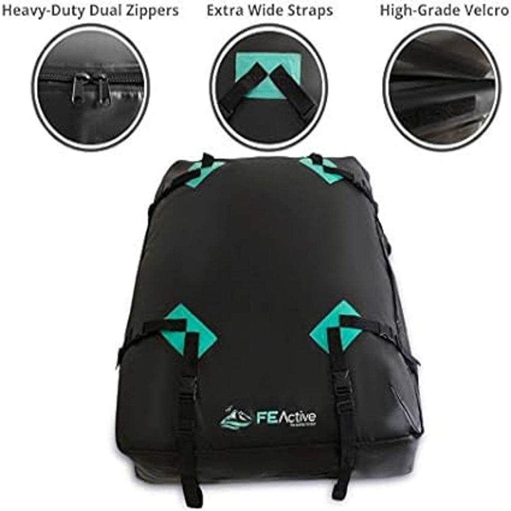 FE Active Tavarua 100% Waterproof Rooftop Cargo Bag - Black & Teal