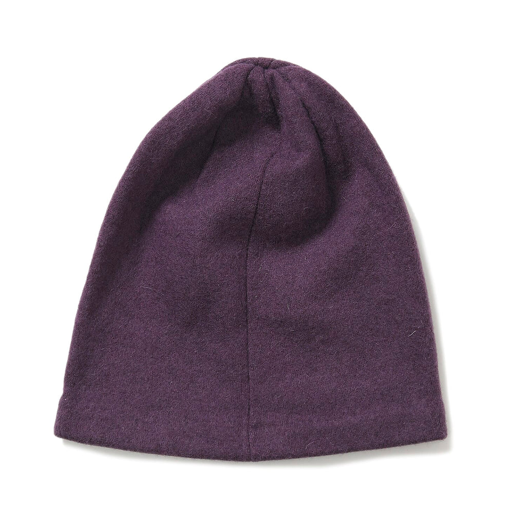 2 Piece Cashmere Set- Crystal Pattern Hat and Gloves - Purple