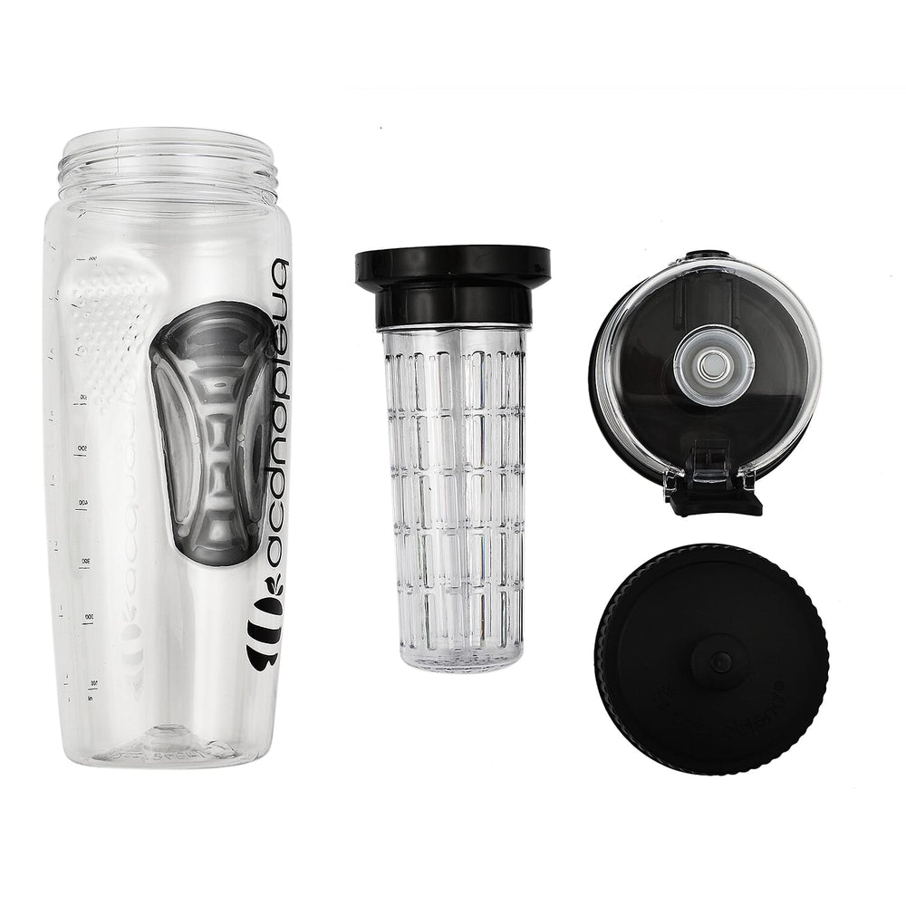 Acquablend Fruit Infuser Water Bottle (900ml) - Black