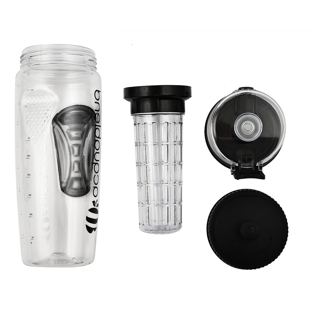 Acquablend Fruit Infuser Water Bottle (900ml) - Black