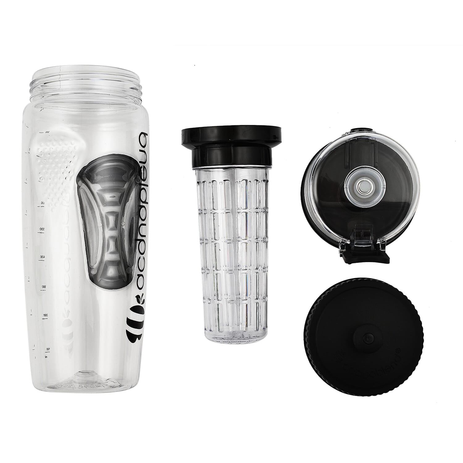 Acquablend Fruit Infuser Water Bottle (900ml) - Black