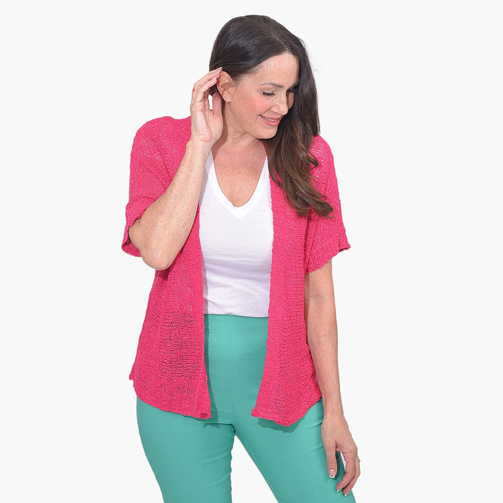Mudflower Cardigan (Size M) - Pink