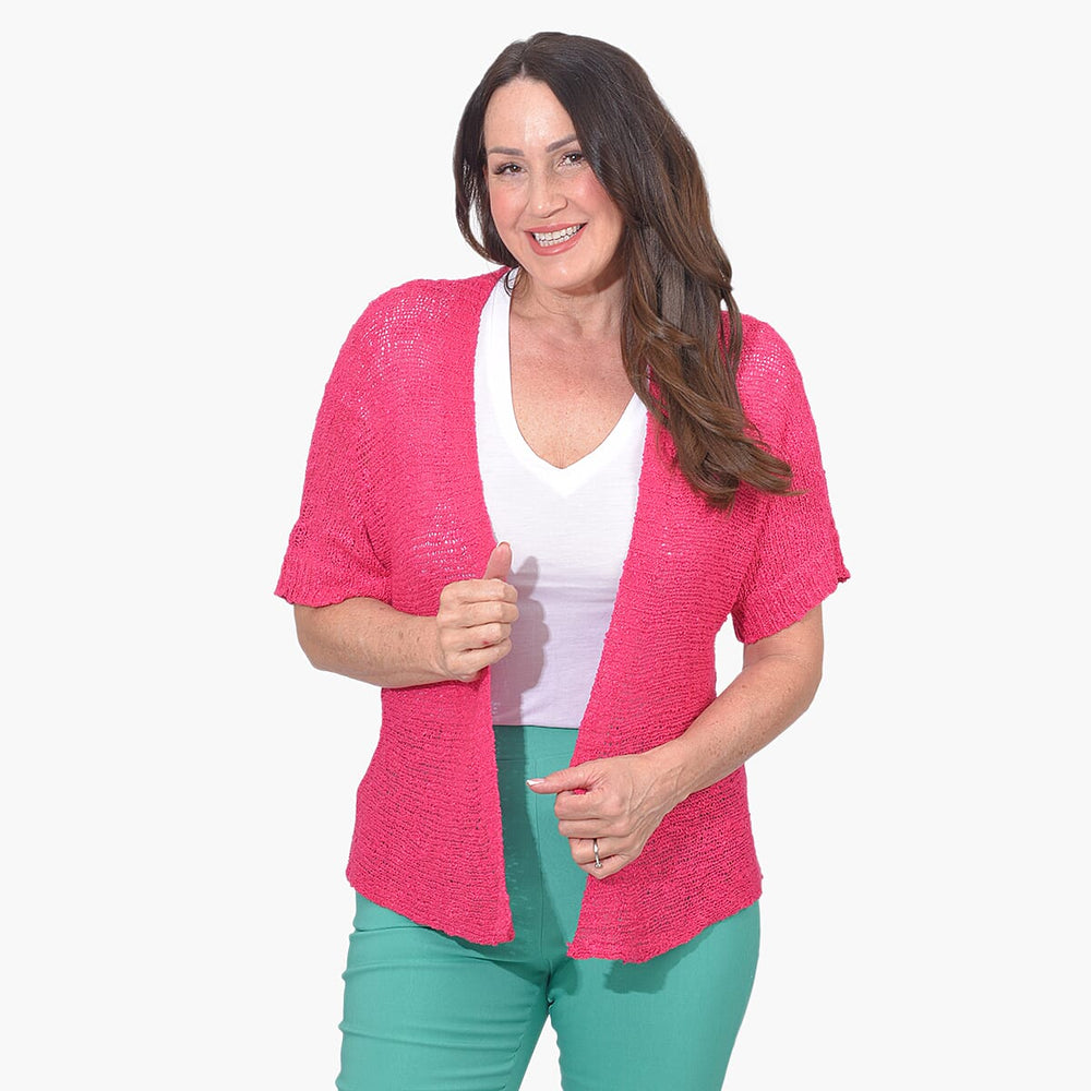 Mudflower Cardigan (Size M) - Pink