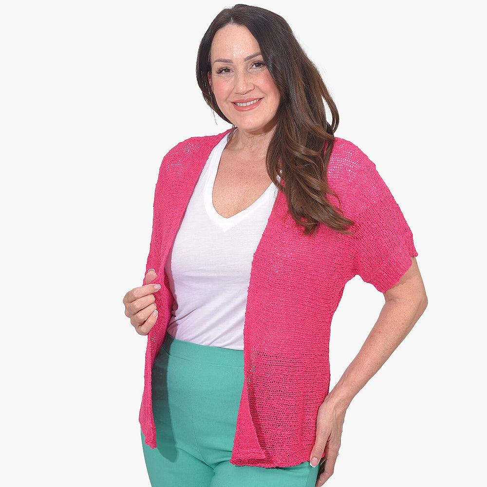 Mudflower Cardigan (Size M) - Pink