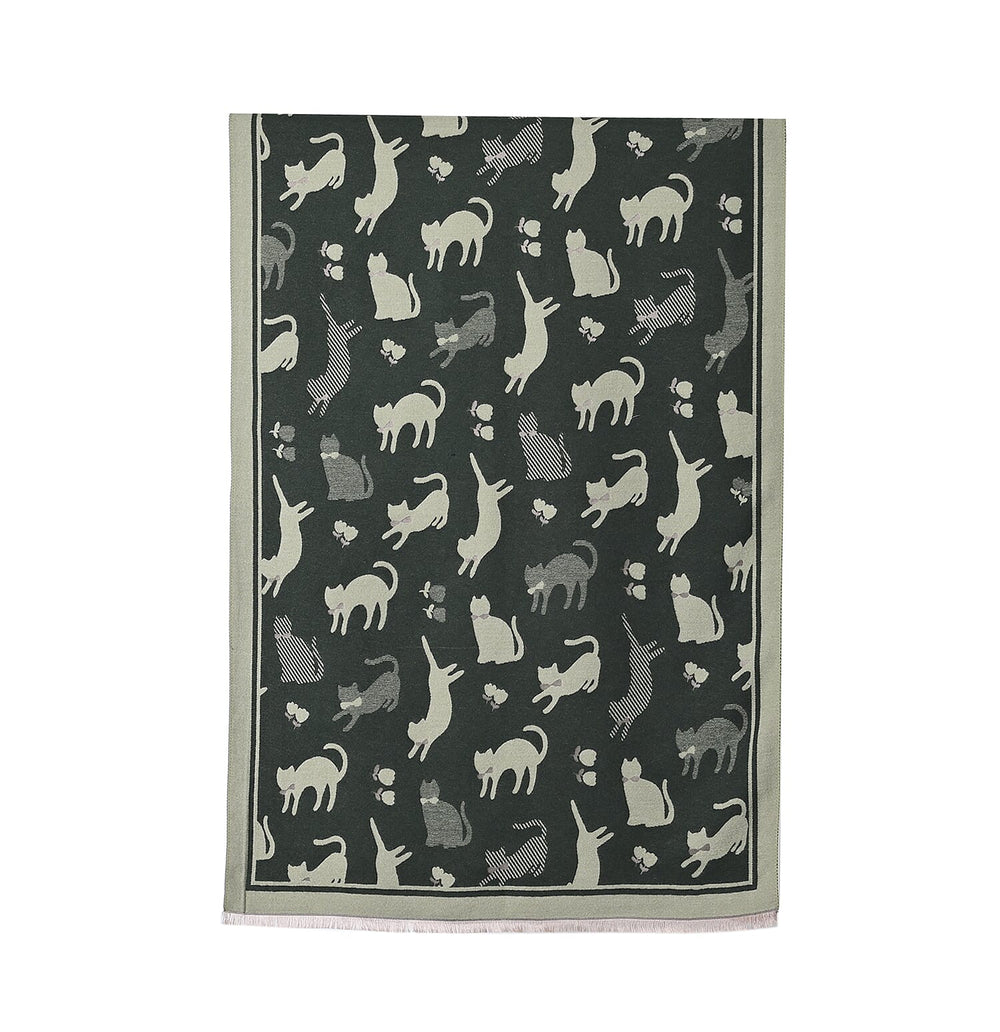 Closeout Deal Animal Pattern Super Soft Shawl (One Size, 200x68cm) - Dark Green