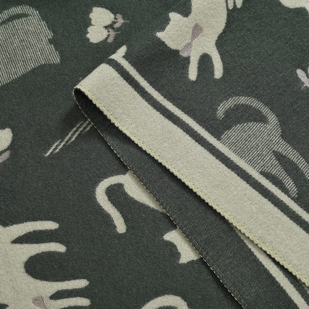 Closeout Deal Animal Pattern Super Soft Shawl (One Size, 200x68cm) - Dark Green