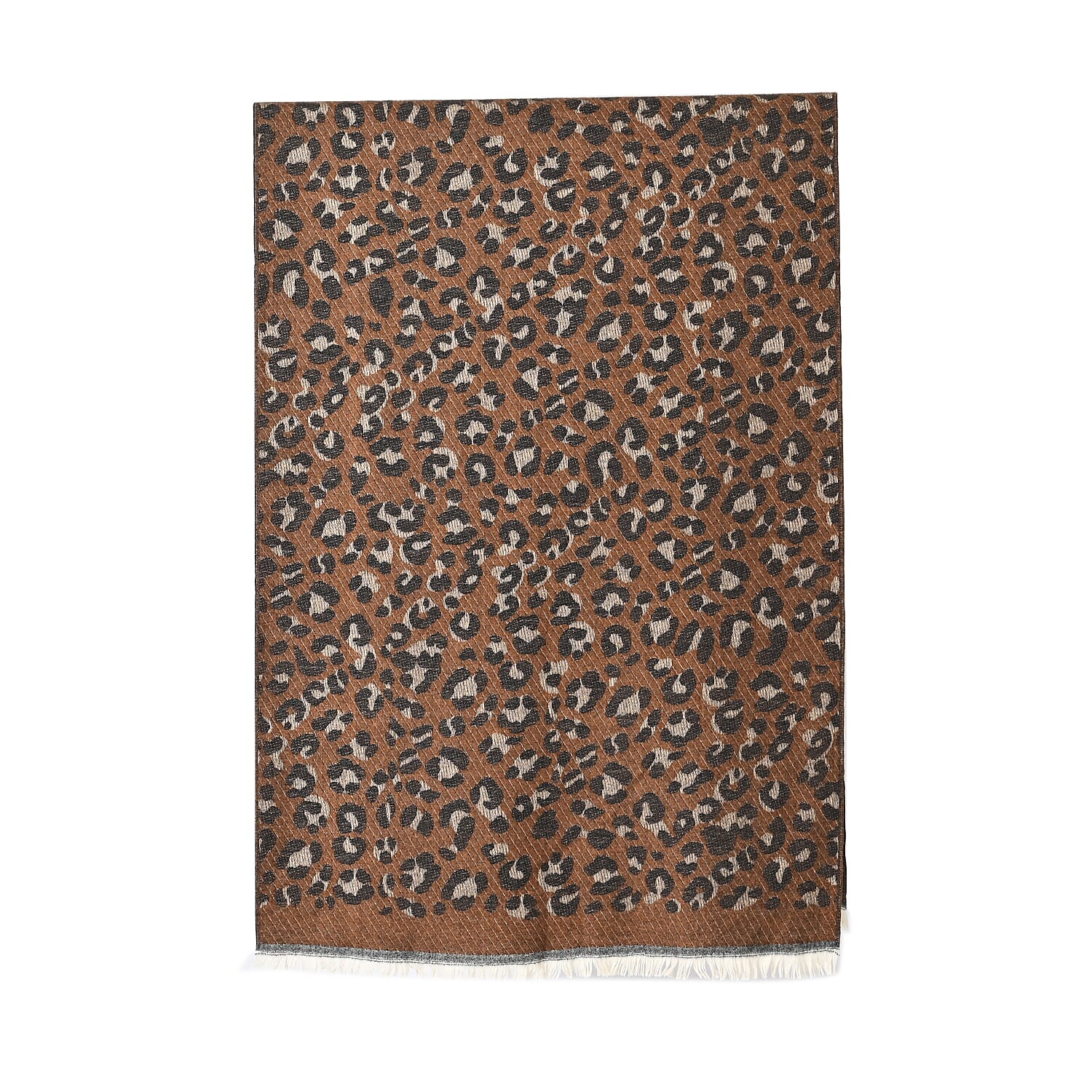 Closeout Deal Leopard Pattern Super Soft Shawl (One Size, 200x68cm) - Brown