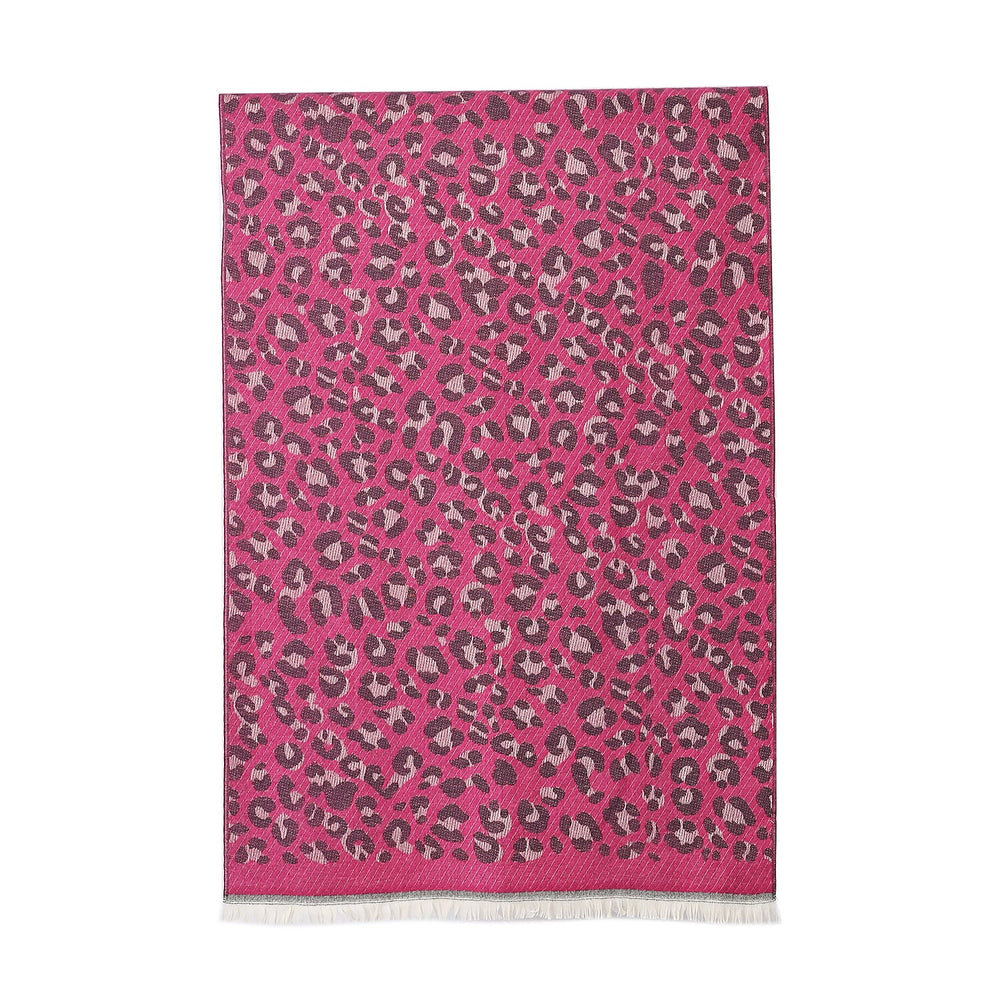 Closeout Deal Super Soft Leopard Print Shawl - Pink