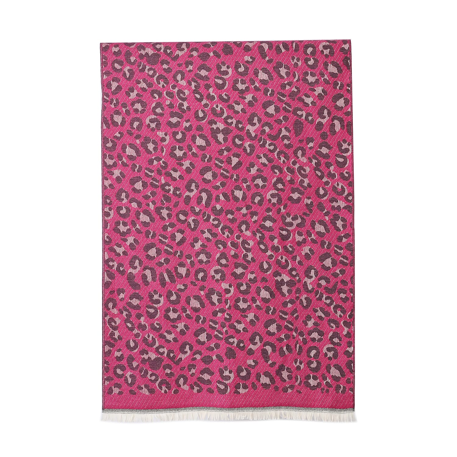 Closeout Deal Super Soft Leopard Print Shawl - Pink