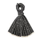 Closeout Deal Super Soft Leopard Print Shawl - Dark Grey