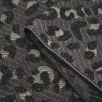 Closeout Deal Super Soft Leopard Print Shawl - Dark Grey